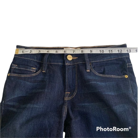 Frame Women's Le Skinny de Jeanne Skinny Jeans Dame Wash Denim LSJ899 Blue Sz 25 - Picture 6 of 10